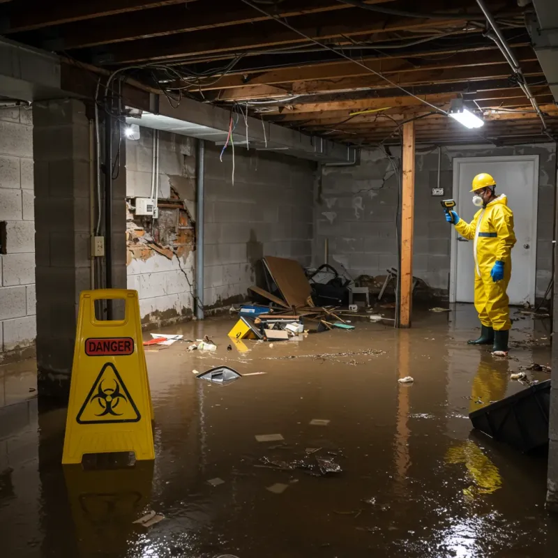 Flooded Basement Electrical Hazard in White Sulphur Springs, MT Property